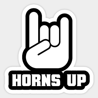 Horns Up Sticker